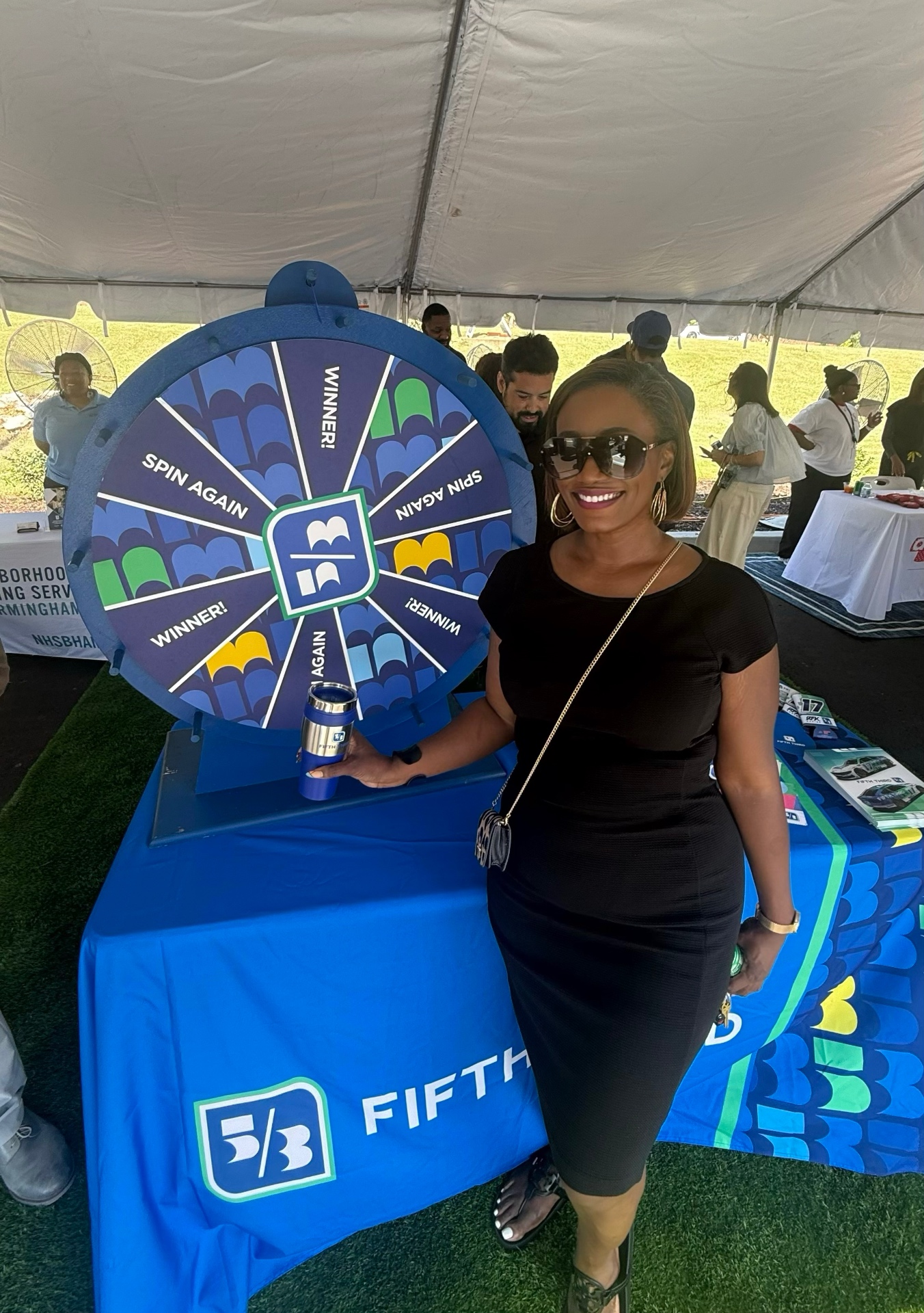 Community activation tent at the Fifth Third Bank Birmingham opening